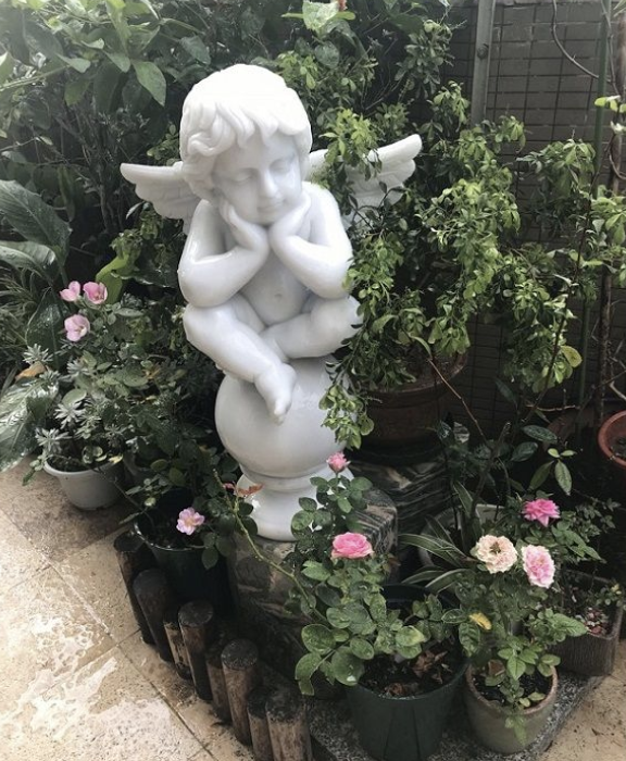 garden customized marble baby angel headstones White Carrara Marble Small Angel Figurines Statues stone Art Sculpture