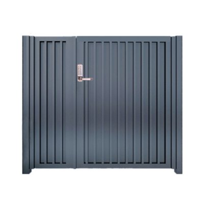 villa garden gate fence garage gate aluminum art electric sliding door motor modern iron doors