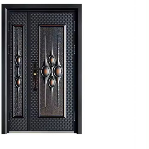 good quality Aluminum alloy doors pihzhi as front of metal house door with outside door handle for hyundai