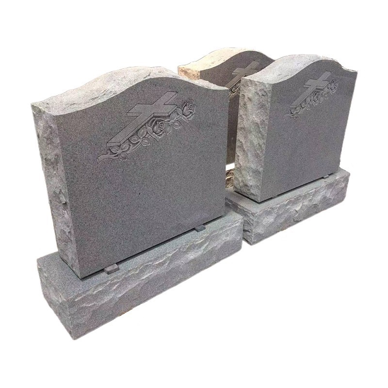 wholesale price Gray Granite Upright Headstones Blanks USA For Graves