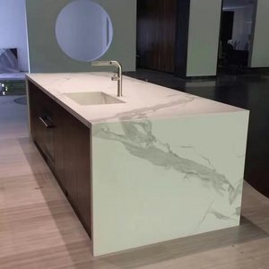 modern design quartz slab kitchen countertop Prefabricated Kitchen Countertop Encimeras Free of Antidumping