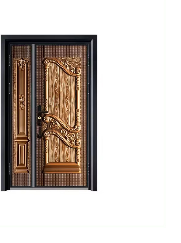 good quality Aluminum alloy doors pihzhi as front of metal house door with outside door handle for hyundai