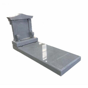 G603 g503 Blue Pearl Granite Polish Style Double Muslim Tombstone Made