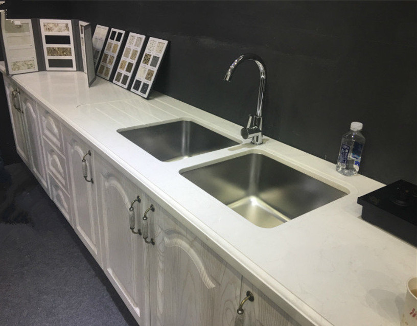 Arbeitsplatte Conertops Chinese Supplier Prefab Granite Quartz Lite Kitchen Countertop