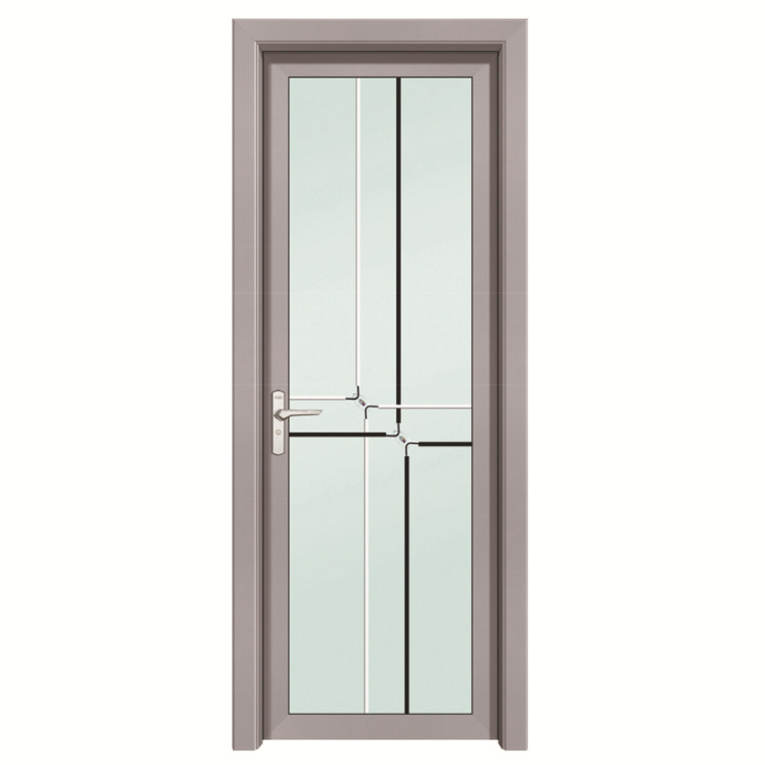 luxurious pictures aluminium toilet doors single leaf aluminum profiles frame glass swing door for bathroom