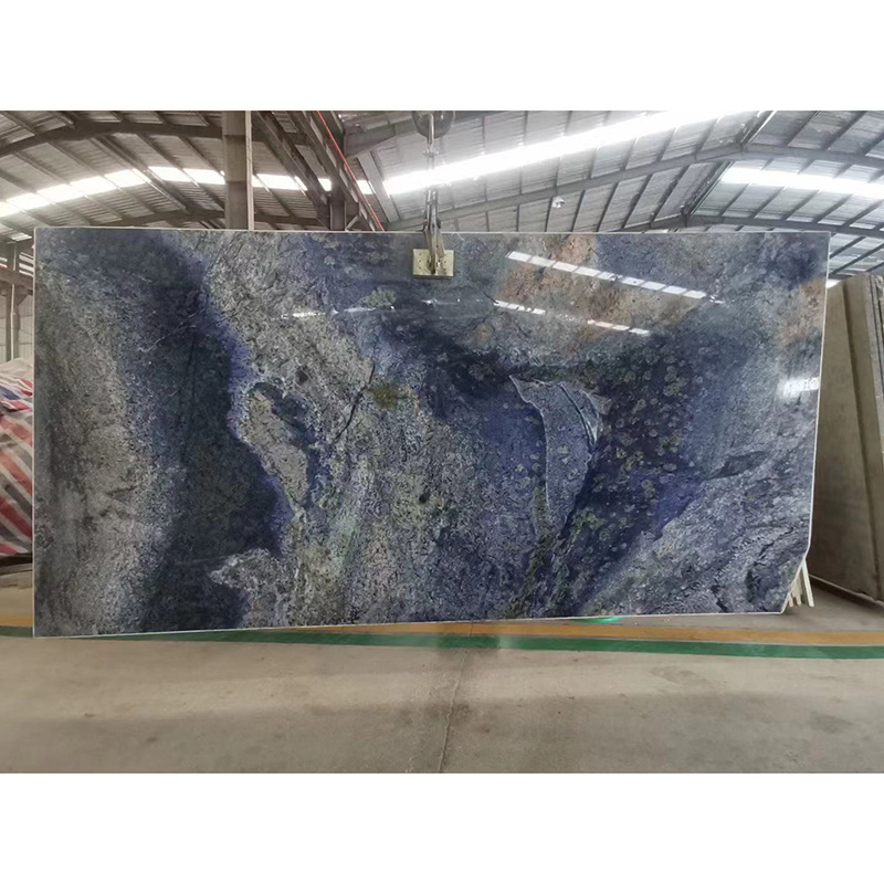 Natural Stone Polished Blue Onyx Tiles Backlit Blue Ice Onyx Marble Slab For Onyx Table Tops Hot Sell