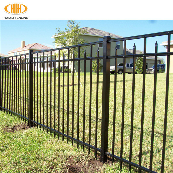 steel angle iron picket fence wrought iron fence panel garden fence flat top steel parking