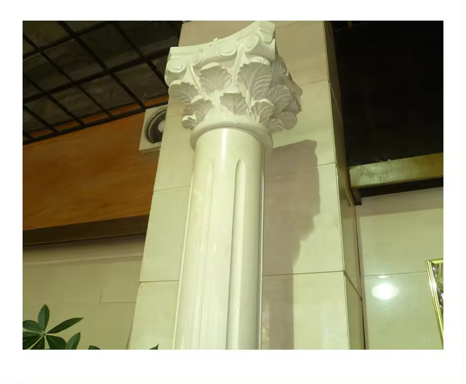 outdoor hand carved decorative square column granite gate pillar design