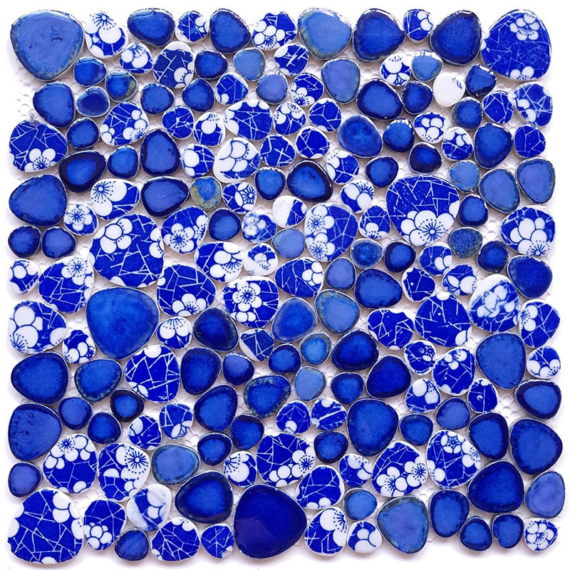 30*30 cm Modern Blue Ceramics Mosaic Tiles