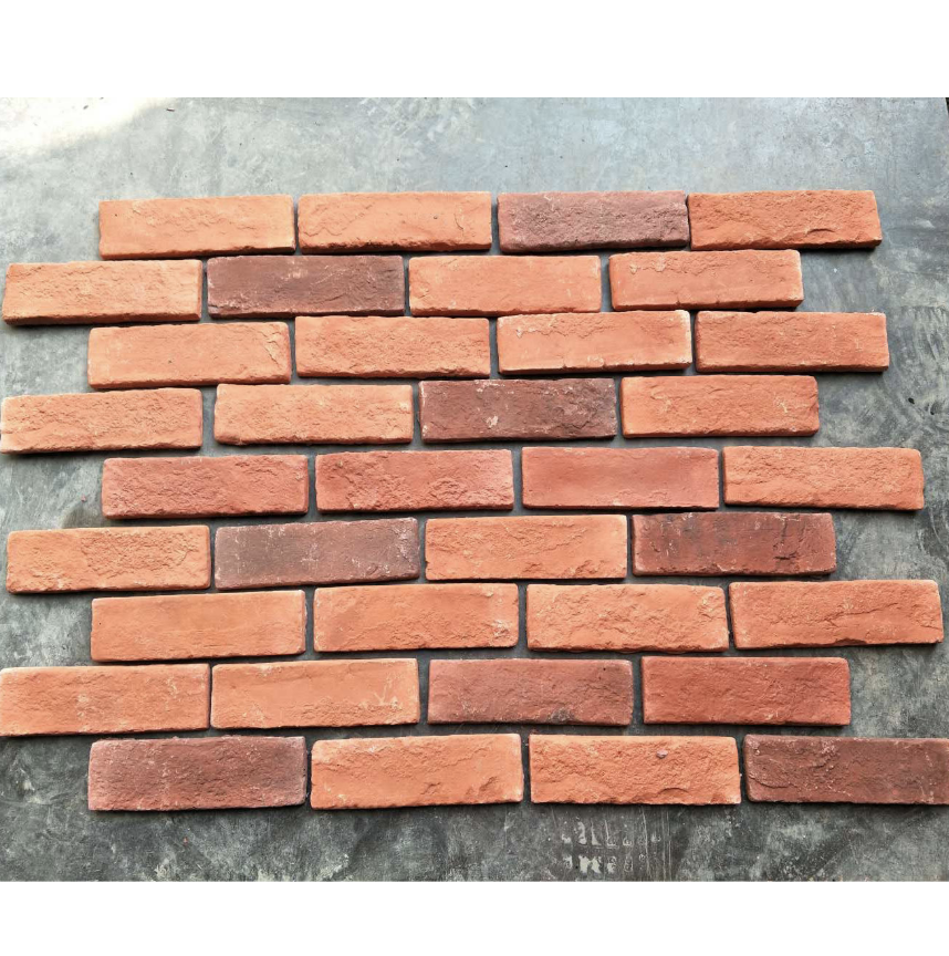 villa decoration 3d design wall Artificial culture stone red brick exterior wall stone outdoor cladding tiles