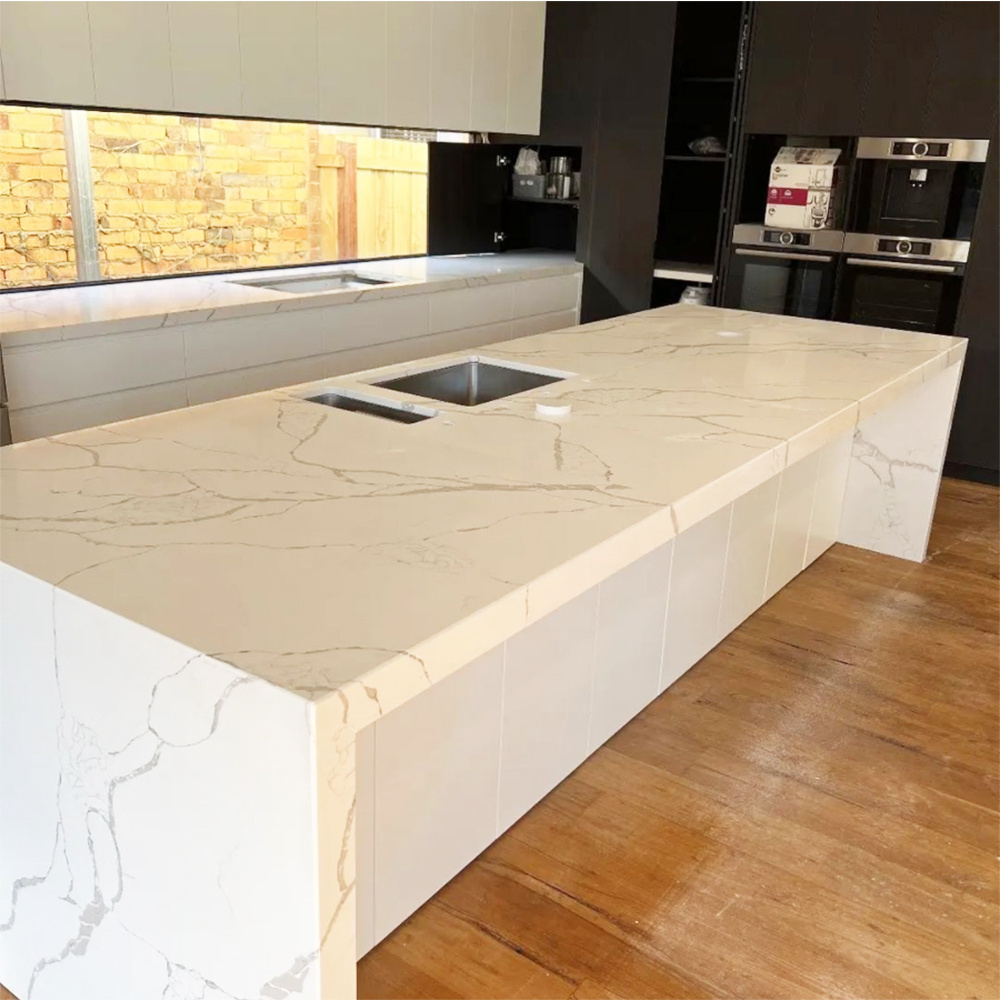 prefab composite quartz kitchen counter tops mordem table top kitchen countertop worktop