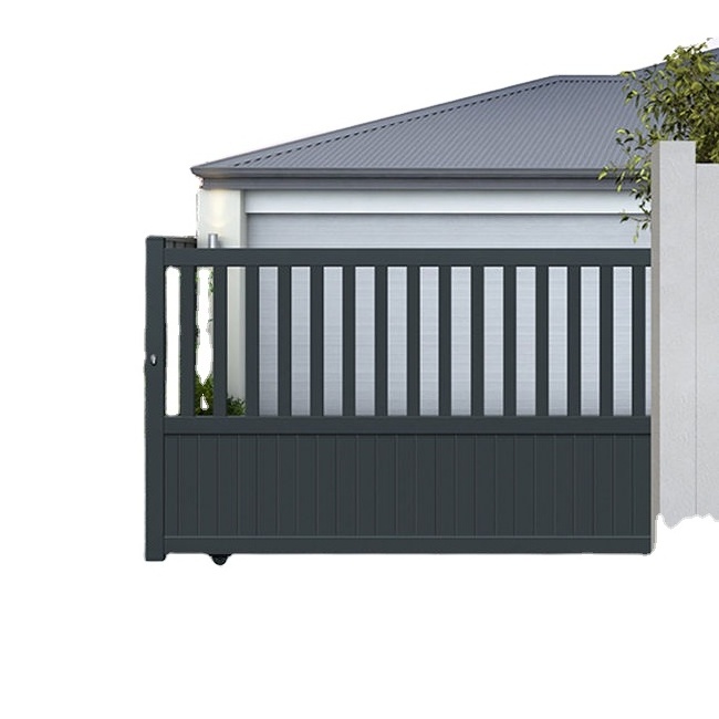 modern design Aluminum automatic system sliding gate driveway gate