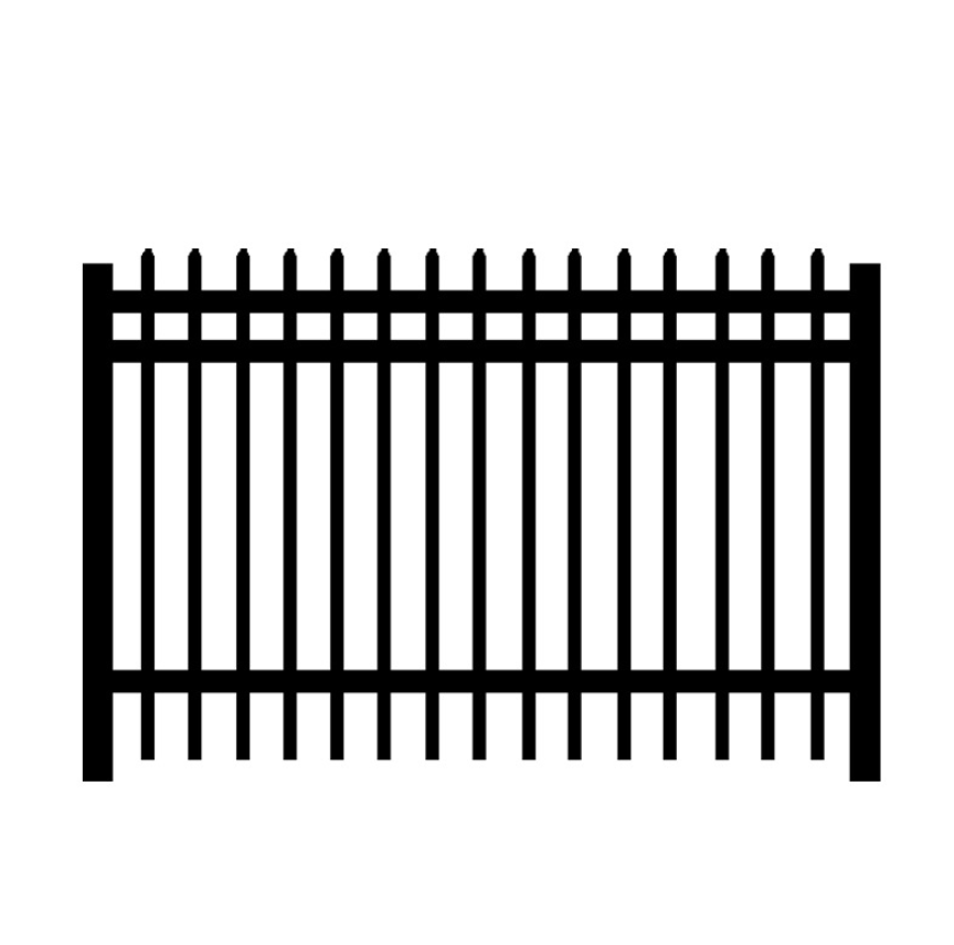 Cheap Wrought Iron railing fence panels villa Fence Panel Black Galvanized Steel iron fences prices