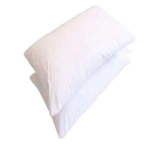 Pure white waterproof pillow case terry cotton material pillow case