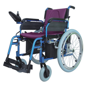 Hot-selling Electric Aluminum wheelchair with  folding  backrest for elder