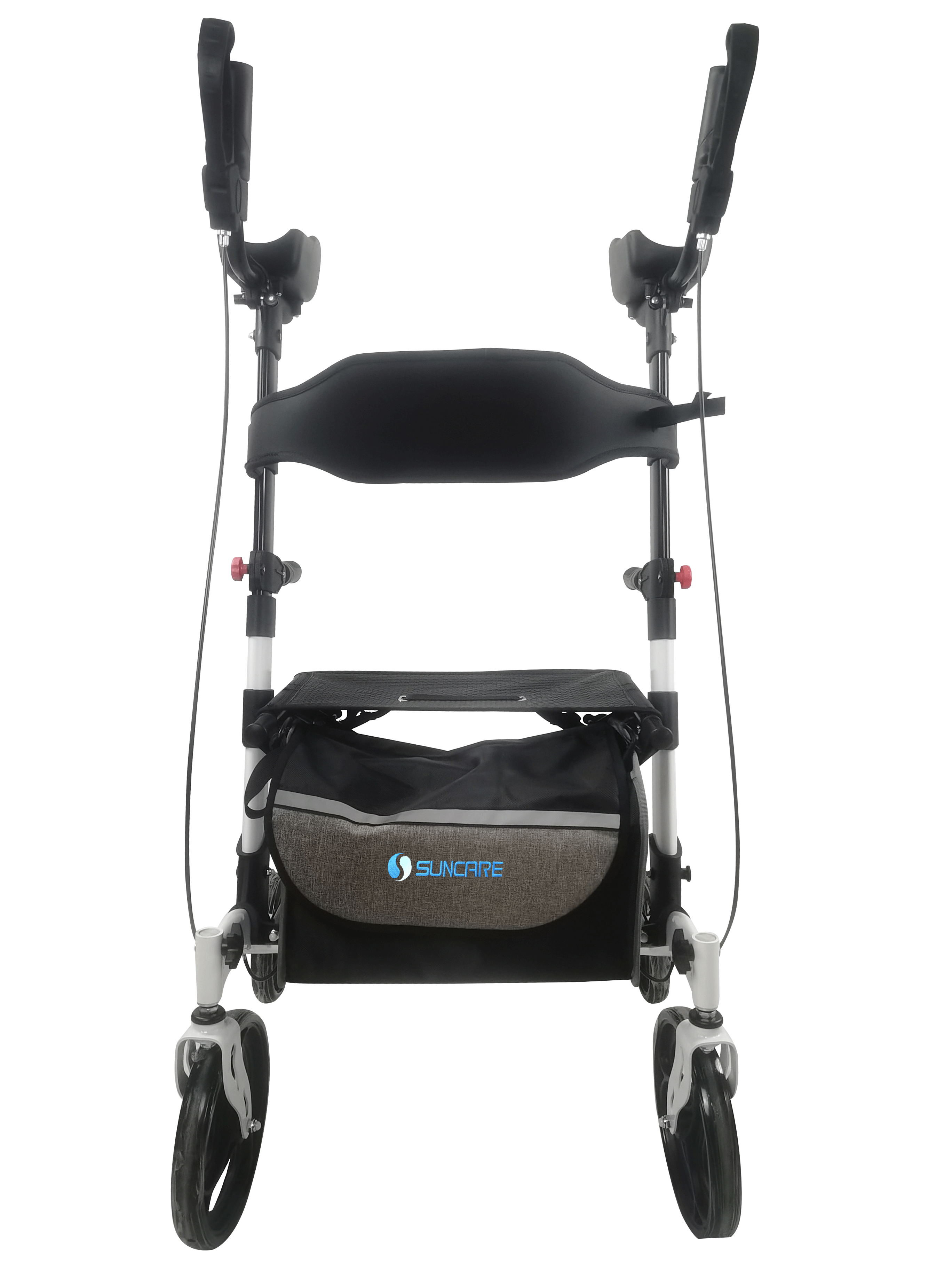 Aluminum light weight Upright Rollator Walker With Padded Arm And Backrest And Seat For adult walker rollator