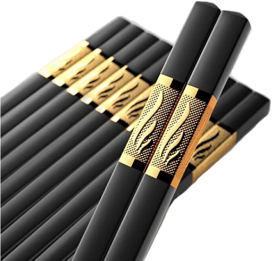 Custom logo black chinese alloy plastic wedding chopsticks wholesale metal reusable chopsticks gift