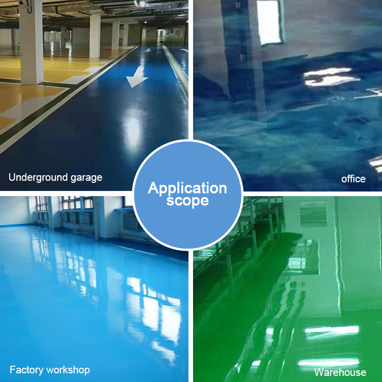 Resistant Industrial Garage Epoxy Resin Floor Coating Self Leveling Solvent Epoxy Floor Paint For Parking