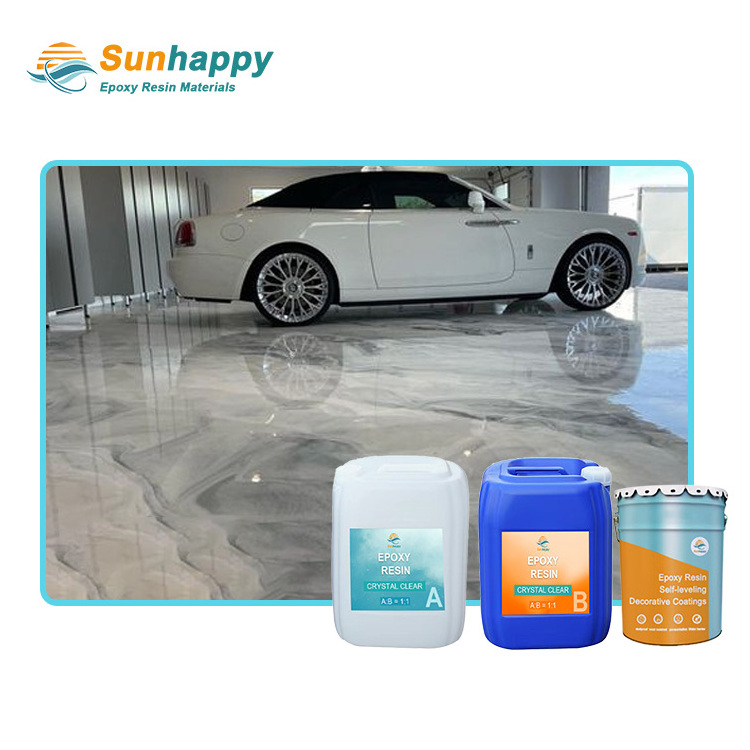 Free Sample  Self-leveling Epoxy Floor Paint  sealant spray For construction Concrete Cement And Garage Ground coating