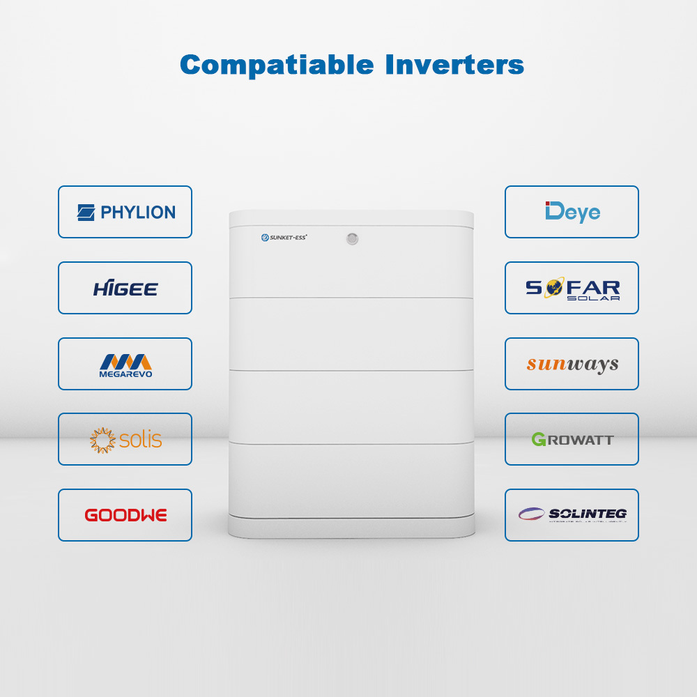 Sunket IP54 High Voltage Lithium LiFePO4 Battery 10 Kwh 20Kwh 30 Kwh 50 Kwh LFP Batteries for Solar Storage System