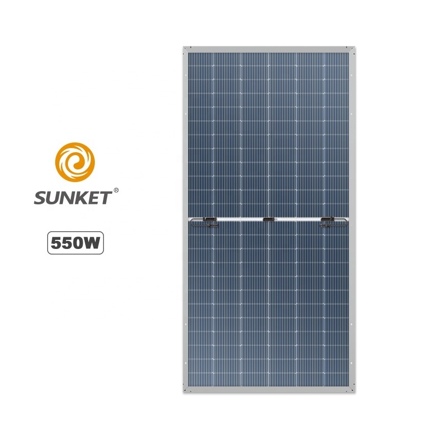 Sunket Jupiter Series 500 watts Solar Panel solar plates 182mm monocrystalline 530W 550W 144cells  photovoltaic panel