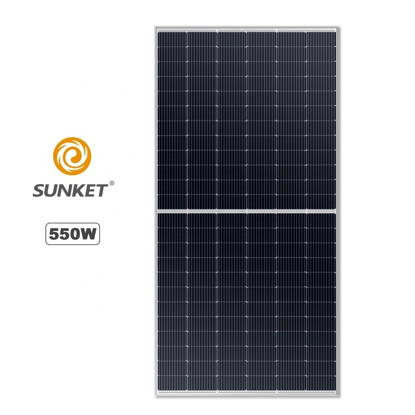 Sunket Jupiter Series 500 watts Solar Panel solar plates 182mm monocrystalline 530W 550W 144cells  photovoltaic panel