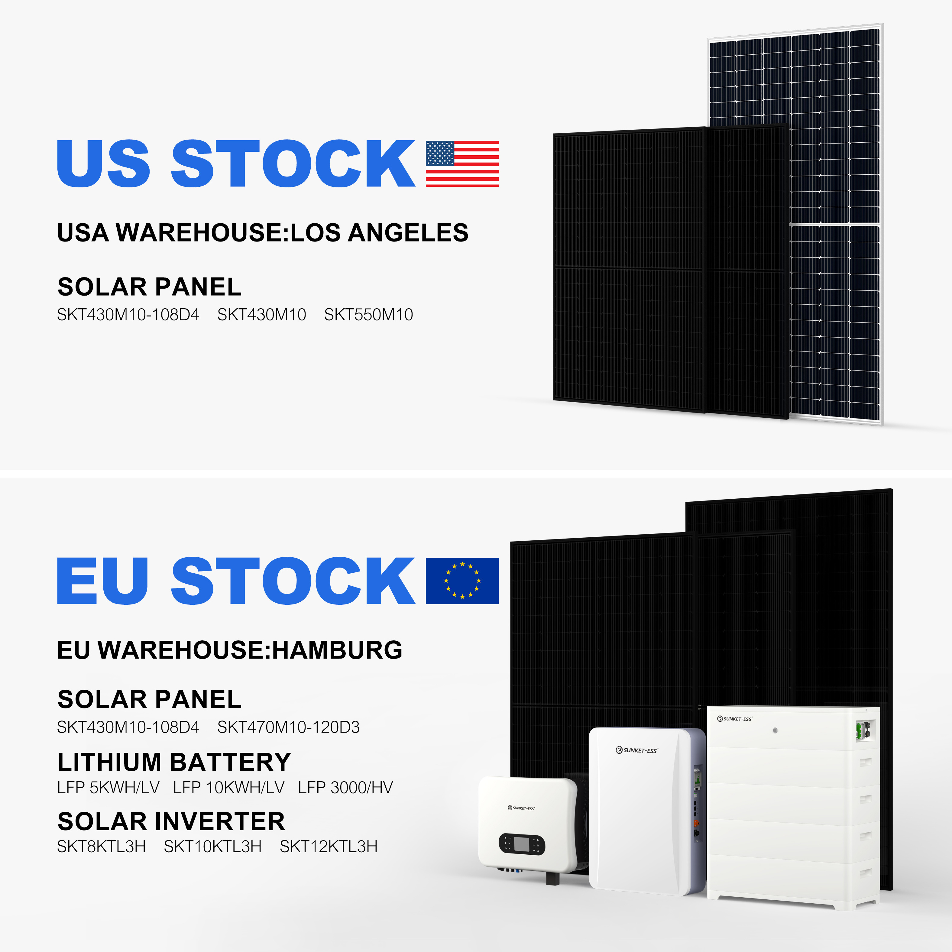 USA EU Stock TOPCon Pv Module Solar Panel Solar Photovoltaic Panels 430w 400w 500w 450w 550w Bifacial All Black Solar Panels