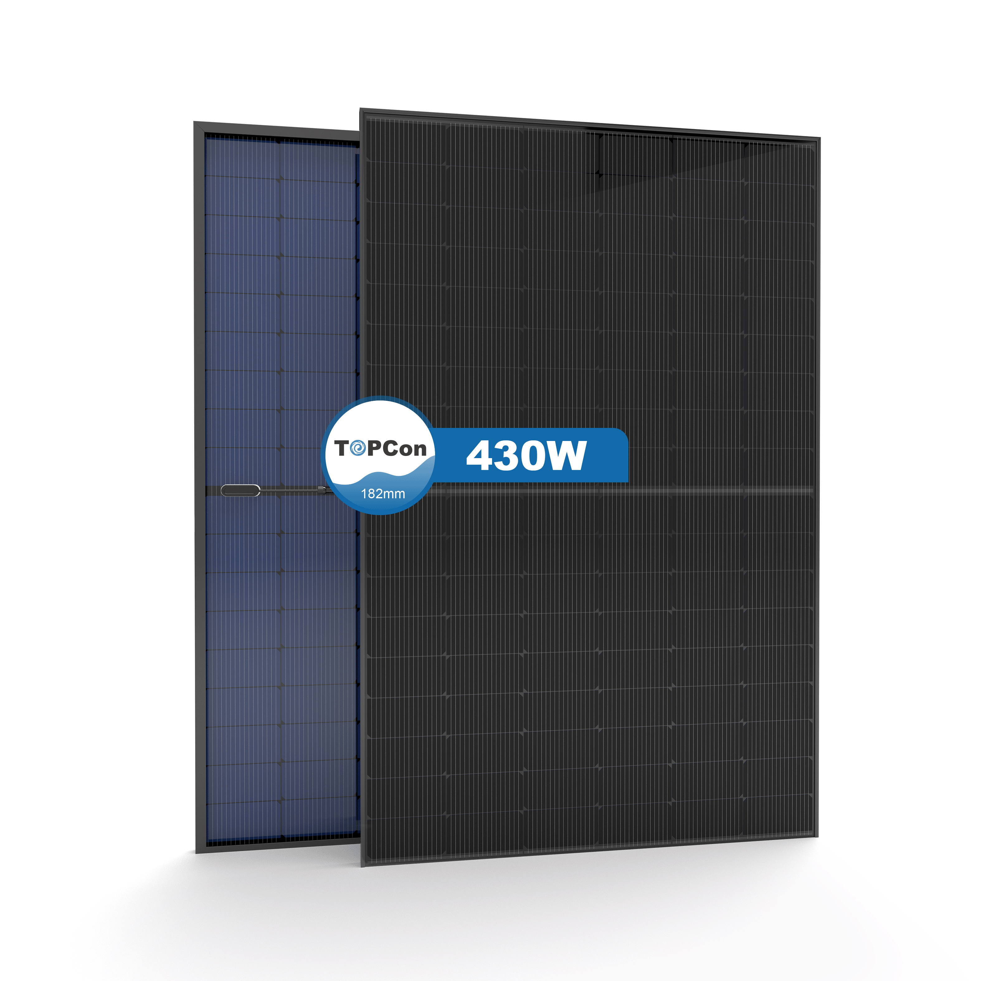 USA EU Stock TOPCon Pv Module Solar Panel Solar Photovoltaic Panels 430w 400w 500w 450w 550w Bifacial All Black Solar Panels