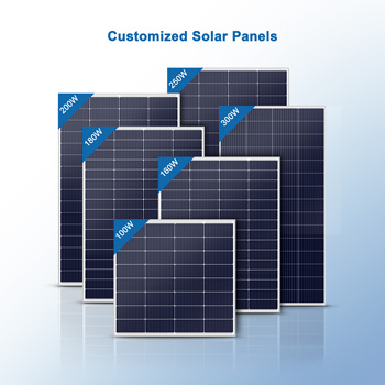 Small Size Mini Monocrystalline Solar Panel 12V 18V 24V 20W 30W 40W 50W 100W 150W 200 Watt Custom Solar Module Price