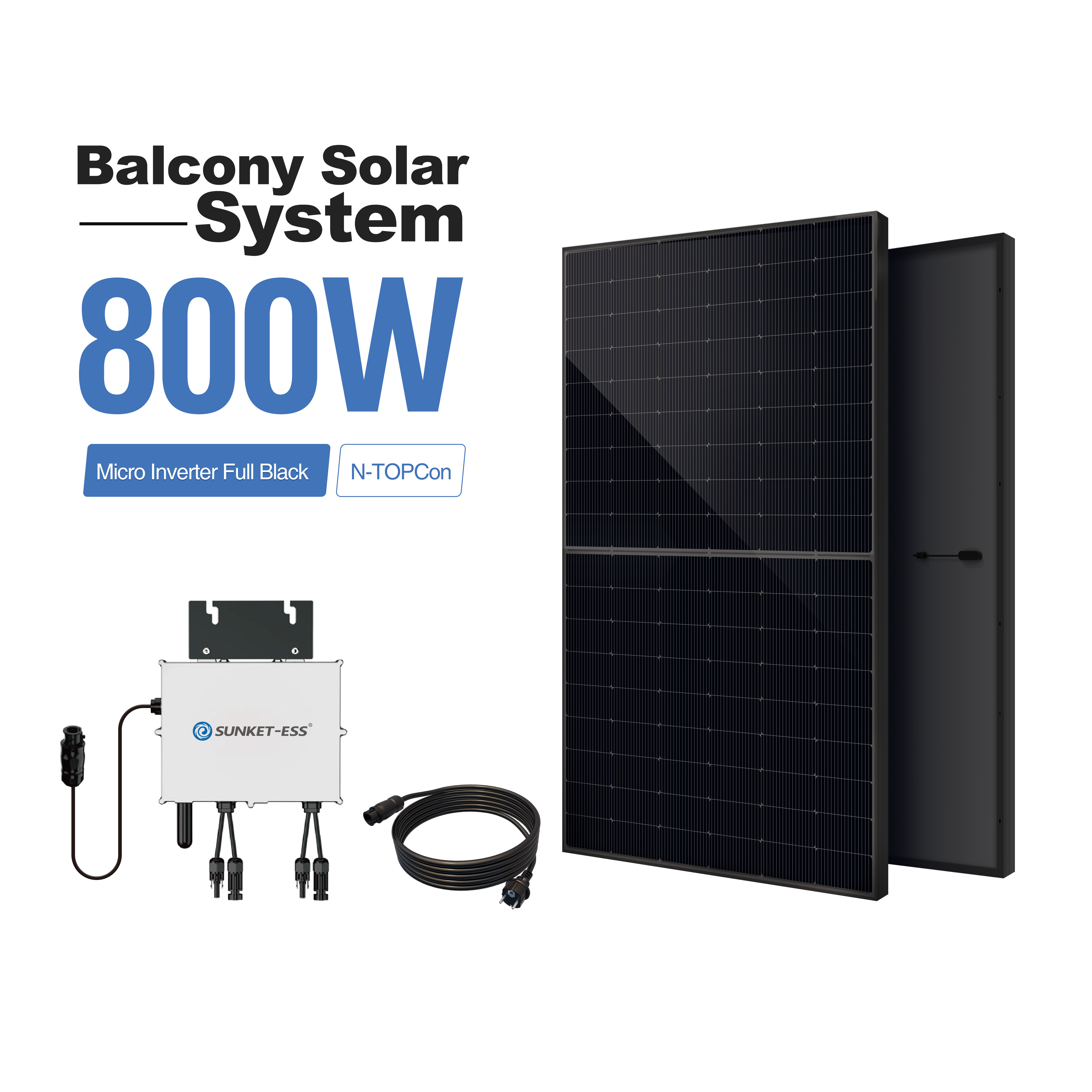 Balkonkraftwerk 600W 800W 1000W 1200w  EU Stock Germany balcony solar panel system solar kit solar panel balcony