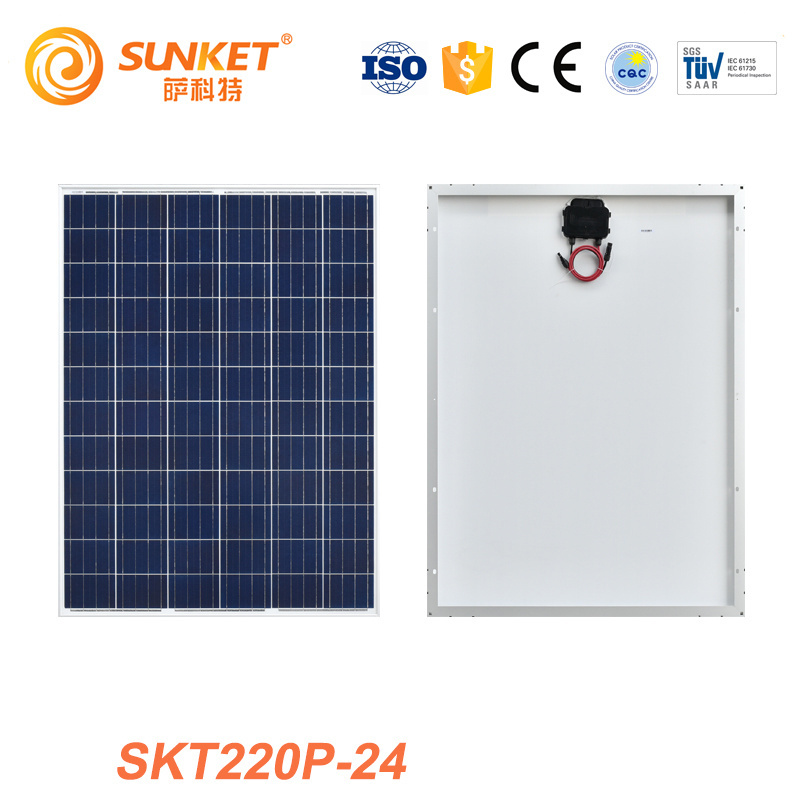 Sunket Mono Solar Panels  Poly Solar Panel 18V Europe Stock 72 half cut cell Cell 200W 210W 220W