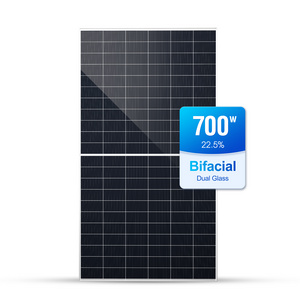 Solar Energy Panels Mono crystalline Glass Glass Pv Module 660W 680W 700W Bifacial Solar Modules HJT Panel Solar