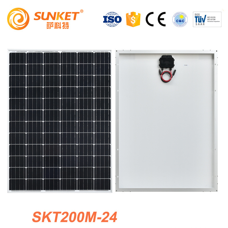 Sunket Mono Solar Panels  Poly Solar Panel 18V Europe Stock 72 half cut cell Cell 200W 210W 220W