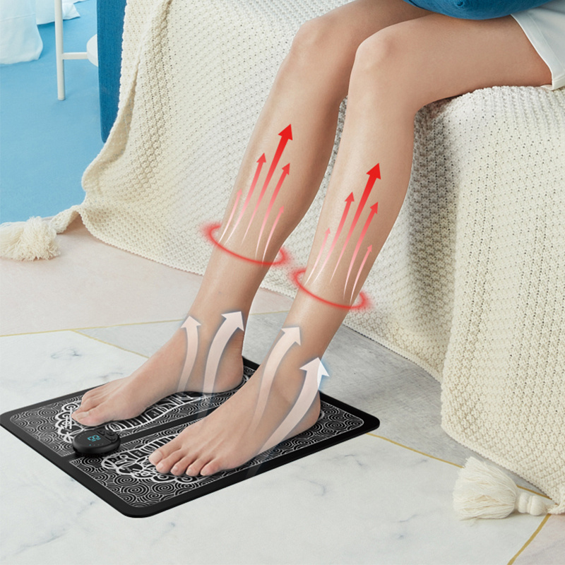 Customized electric foot stimulation massager pad wholesale foot massager smart mat