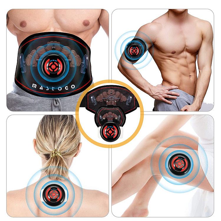 EMS Abdominal Muscle Stimulator Abdominal Workout Sport Fitness Electric Fat Burner Waist Tummy Arm Slimming ABS Toning Belt