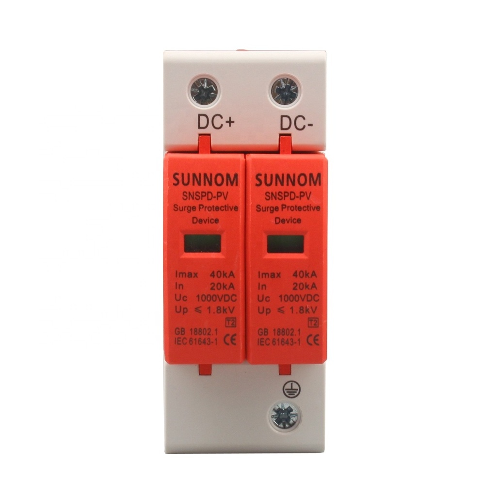 Voltage Surge Arrester Device, 2P Surge Protective Device DC Photovoltaic Lightning Protector Low-Voltage Arrester