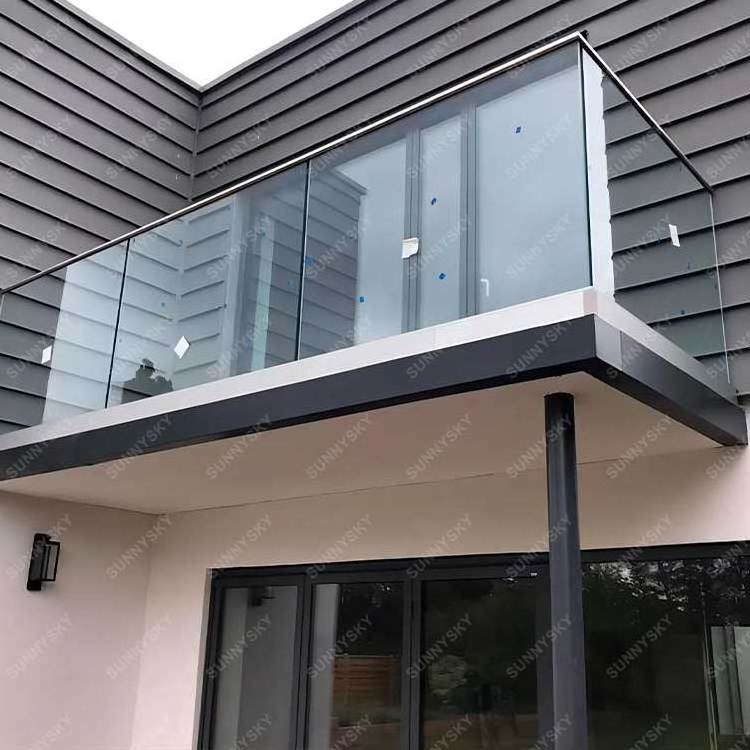 Stainless Steel veranda Cable Wire Railing with Black Quare Post Side Mounted Balcony diy cable deck railing system