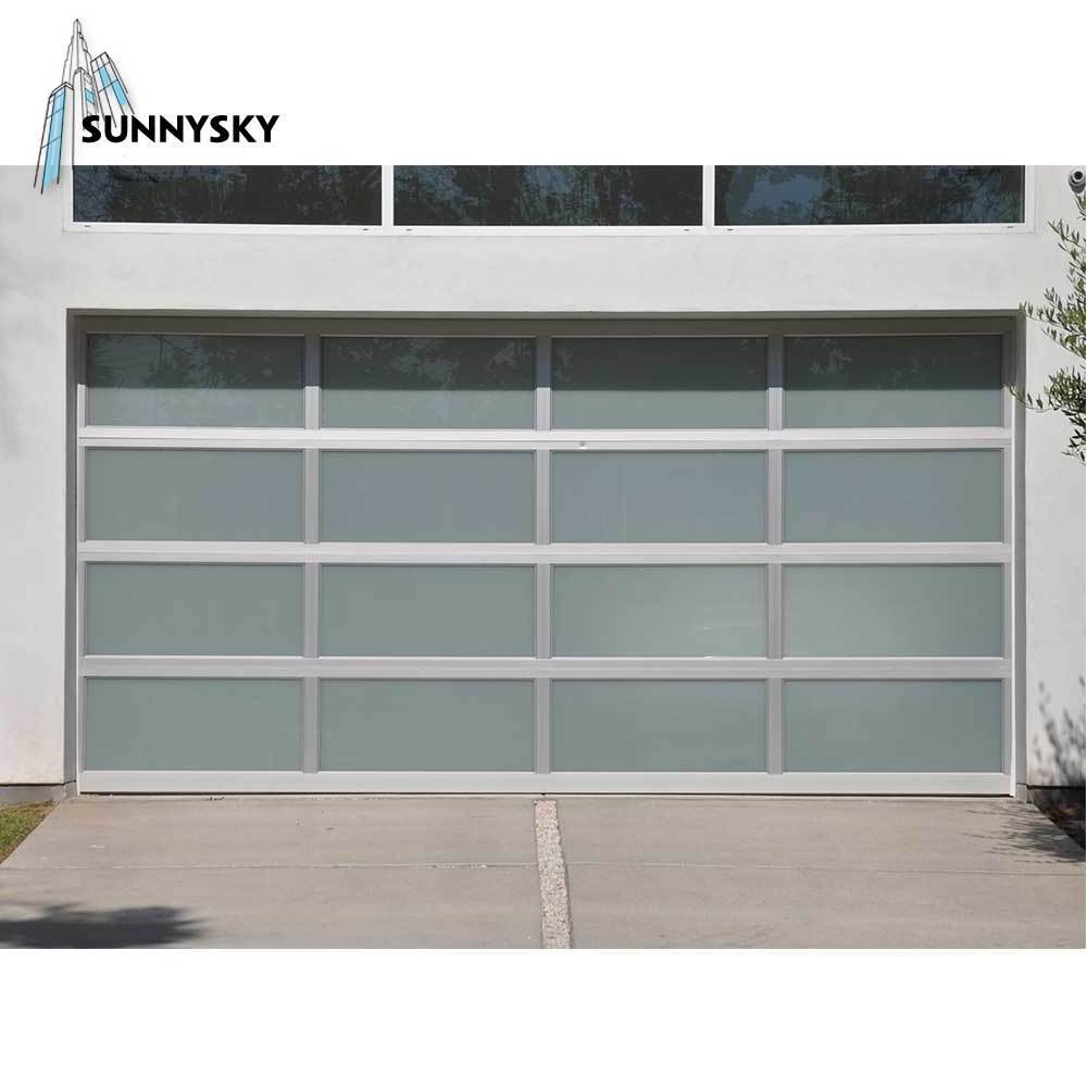 Shop & Home sliding aluminum full view glass panel 12x7 garage doors with prices