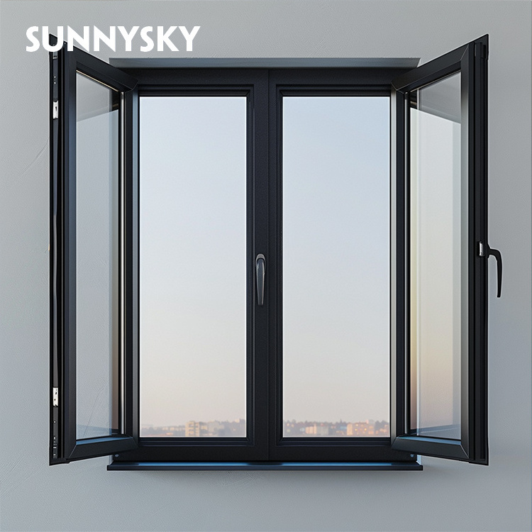 Sunnysky Simple Design Fenetre Aluminum Glass Sliding Window/Casement Windows