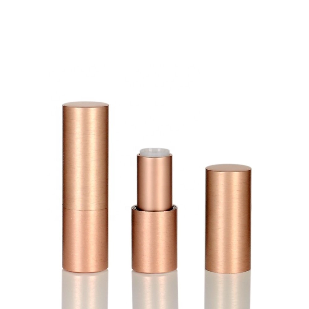 orange aluminium magnetic aluminum lipstick tube custom cosmetic packaging case