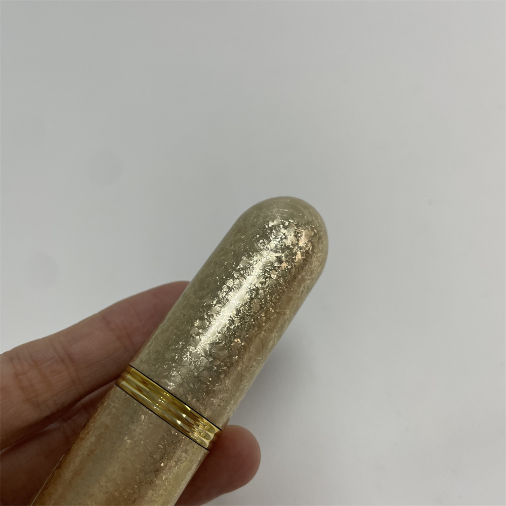 Fancy design private label unique lipstick tube manufactures custom glitter gold lipstick tube case packaging 12.7 mm