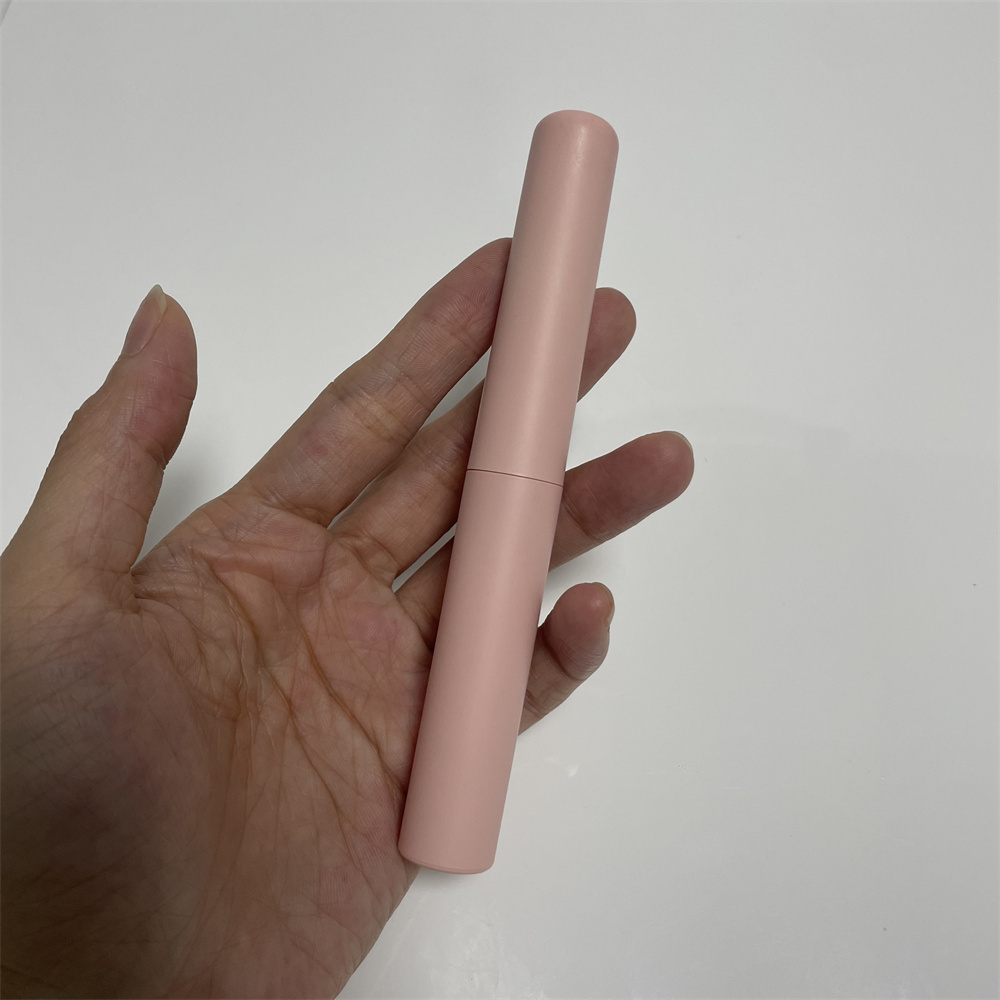 New Coming Custom Packaging Round Pink Double Head Empty Brow Eyelash Mascara Bottles With Comb Nylon Brush