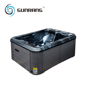 Sunrans cheap 2 person hot tub spa acrylic outdoor massage hot tube with massage jets