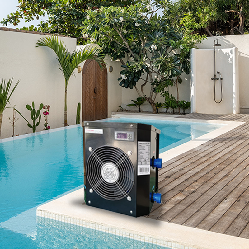 Sunrans mini heat pump swimming pool heat pump air source heat pump 220V heater or cooler