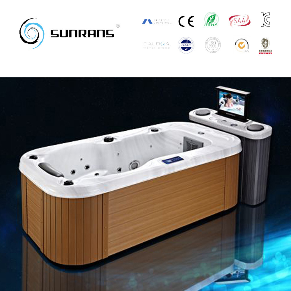 China top 3 spa manufacturer massage bathtub one person hot tub with Balboa control acrylic shell