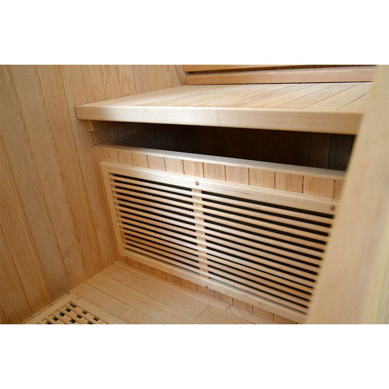 Solid Hemlock Wood Half Body Far Infrared Sauna Home Mini Saunas Box for Single