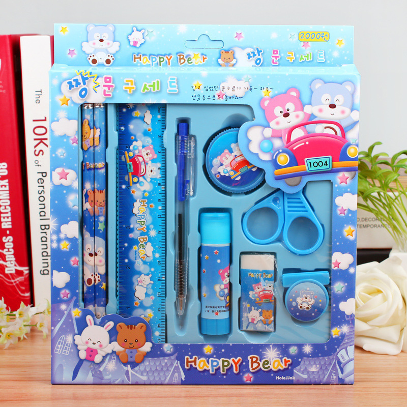 Wholesale Creative Pencil Children's Stationery Set Gift Box School Supplies Primary School Activity Gift