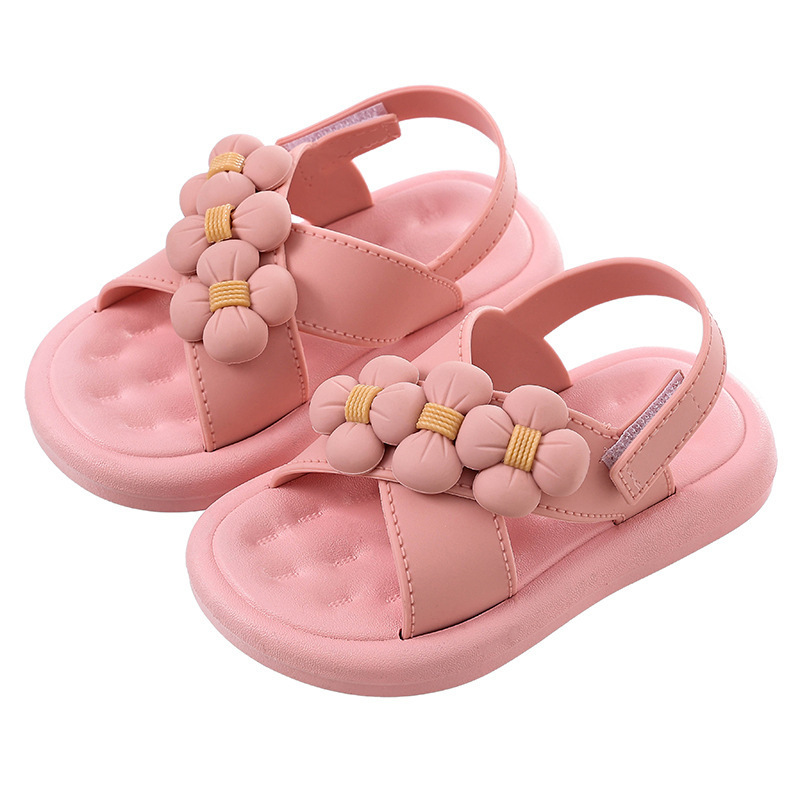 2023 Summer New Fashion Little Girls Sandals Children Summer Shoes Flowers Princess Shoes  Sandals for Kids