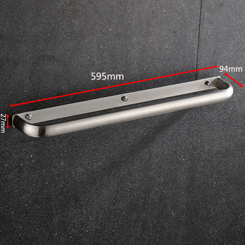 304 Stainless Steel Wall Mounted Single Towel Bar Towel Holder Towel Rail Shiny/Brushed Polishing