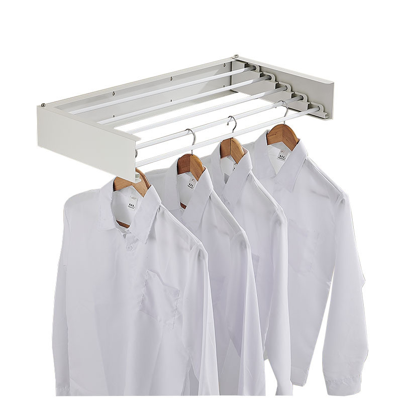 Wall mounted Retractable Laundry Drying Rack Clothes Drying Rack Foldable Dryingl Rack for Clothes